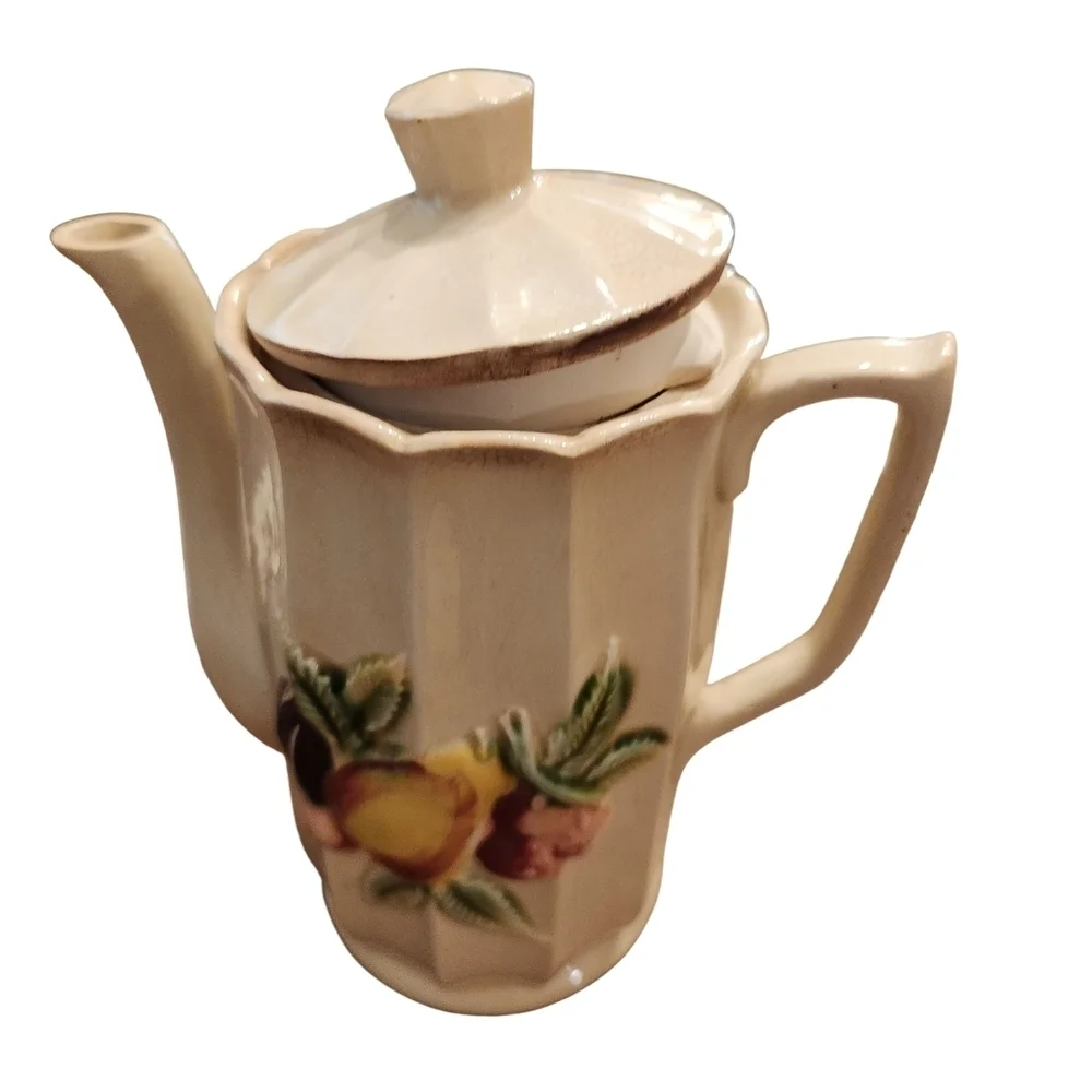 Royal Sealy Vintage Japanese Breakfast Set with Fruit Design